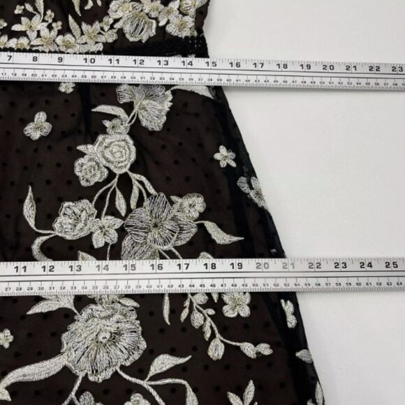 Marchesa Notte Embroidered Floral Mini Dress - Picture 12 of 16